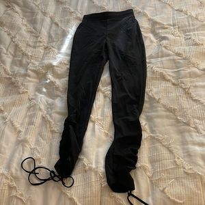 Zara Black Side Tie Leggings